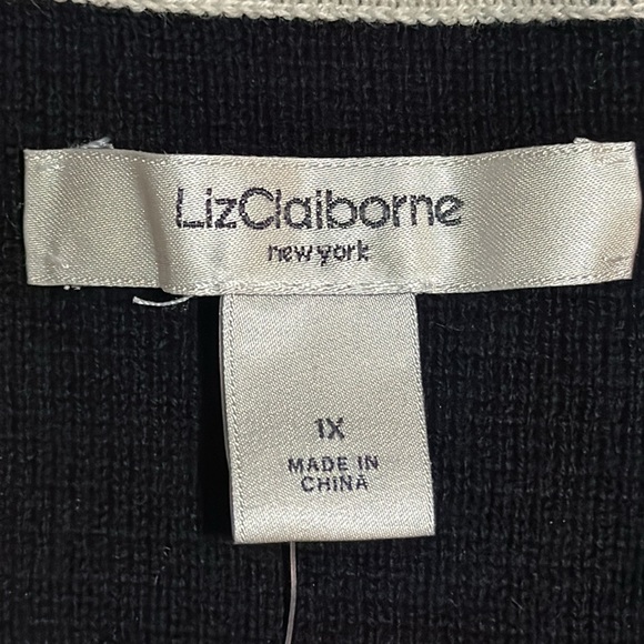 NWT Liz Claiborne Women’s Cardigan Sweater Size US1X - Picture 8 of 10